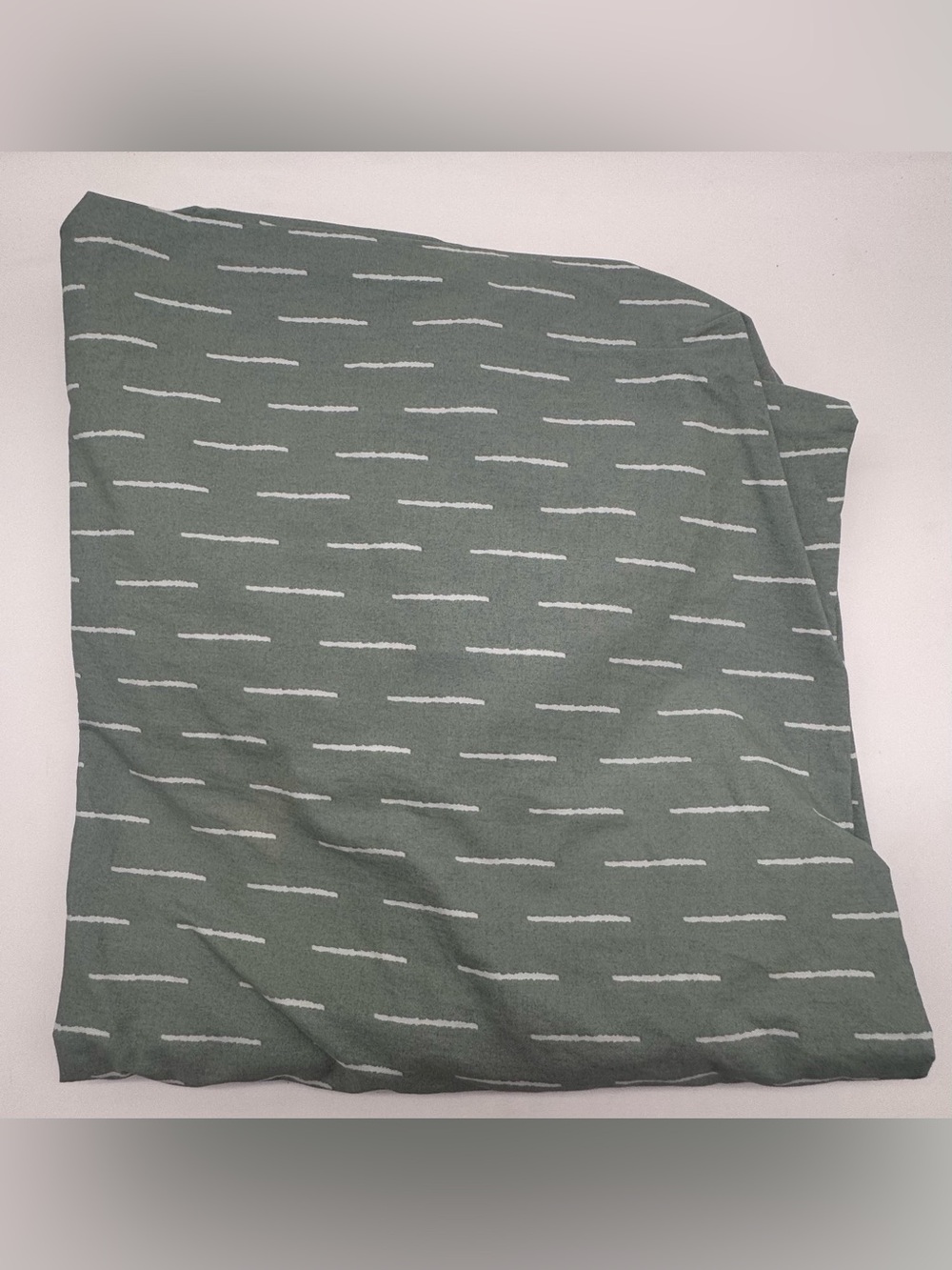Olli & Lime Green and White Striped Crib Sheet